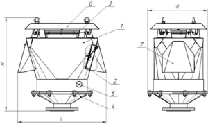 Эскиз клапан дыхательный механический КДМ-150, КДМ Пульс
