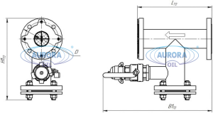 ПФУ-ТО узел ТО с патрубком вдоль корпуса