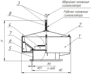Чертеж клапан аварийный АК-500