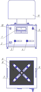 Стенд для настройки и проверки дыхательных клапанов резервуара СНПДК